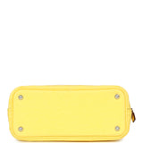 Hermes 1923 Bolide Mini Jaune Citron Ostrich Palladium Hardware - Thumbnail View 6