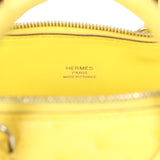 Hermes 1923 Bolide Mini Jaune Citron Ostrich Palladium Hardware - Thumbnail View 7