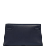 Pre-owned Hermes Kelly Elan Bleu Saphir Chevre Chamkila Palladium Hardware - Thumbnail View 4