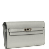 Hermes Kelly Wallet To Go Argent Chevre Chamkilight Palladium Hardware - Thumbnail View 2