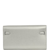Hermes Kelly Wallet To Go Argent Chevre Chamkilight Palladium Hardware - Thumbnail View 3