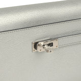 Hermes Kelly Wallet To Go Argent Chevre Chamkilight Palladium Hardware - Thumbnail View 7