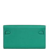 Hermes Kelly Wallet To Go Vert Vertigo Verso Epsom Gold Hardware - Thumbnail View 3