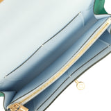 Hermes Kelly Wallet To Go Vert Vertigo Verso Epsom Gold Hardware - Thumbnail View 9