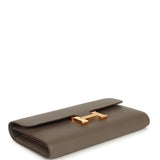 Pre-owned Hermes Constance Long Wallet Etain Epsom Gold Hardware - Thumbnail View 5