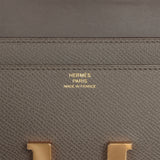 Pre-owned Hermes Constance Long Wallet Etain Epsom Gold Hardware - Thumbnail View 7