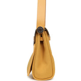 Hermes Herbag Zip 20 Mini Paille Toile Militaire Canvas, Vache Hunter Palladium Hardware - Thumbnail View 3