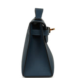 Hermes Kelly Pochette Bleu de Prusse Swift Gold Hardware - Thumbnail View 3
