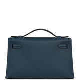 Hermes Kelly Pochette Bleu de Prusse Swift Gold Hardware - Thumbnail View 4