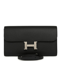 Hermes Constance Wallet To Go Black Epsom Palladium Hardware