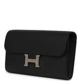 Hermes Constance Wallet To Go Black Epsom Palladium Hardware - Thumbnail View 6