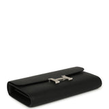 Hermes Constance Wallet To Go Black Epsom Palladium Hardware - Thumbnail View 3