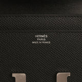 Hermes Constance Wallet To Go Black Epsom Palladium Hardware - Thumbnail View 7