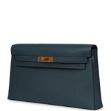 Hermes Kelly Elan Bleu Tempete Madame Gold Hardware - Thumbnail View 5