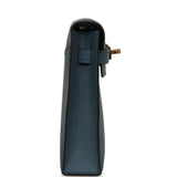 Hermes Kelly Elan Bleu Tempete Madame Gold Hardware - Thumbnail View 3