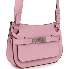 Hermes Mini Jypsiere Mauve Sylvestre Swift Palladium Hardware