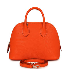 Hermes 1923 Bolide Mini Orange Minium Chevre Chamkila Palladium Hardware