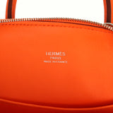 Hermes 1923 Bolide Mini Orange Minium Chevre Chamkila Palladium Hardware - Thumbnail View 9