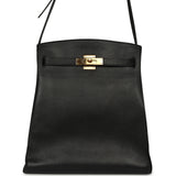 Vintage Hermes Kelly Sport 29 GM Black Ardennes Gold Hardware - Thumbnail View 1