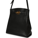 Vintage Hermes Kelly Sport 29 GM Black Ardennes Gold Hardware - Thumbnail View 5