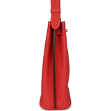 Pre-owned Hermes So Kelly 22 Rouge Pivoine Togo Gold Hardware - Thumbnail View 3