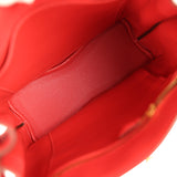 Pre-owned Hermes So Kelly 22 Rouge Pivoine Togo Gold Hardware - Thumbnail View 8