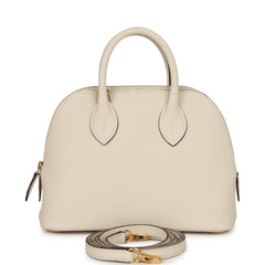 Hermes 1923 Bolide Mini Nata Chevre Mysore Gold Hardware