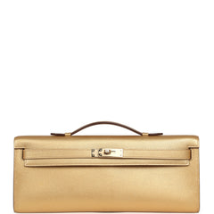 Hermes Kelly Cut Dore Chevre Chamkilight Permabrass Hardware