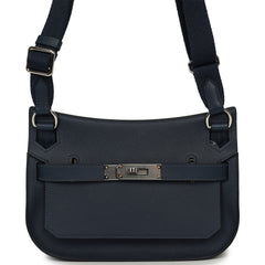 Hermes Mini Jypsiere Bleu Abysse Evercolor Palladium Hardware