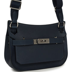 Hermes Mini Jypsiere Bleu Abysse Evercolor Palladium Hardware