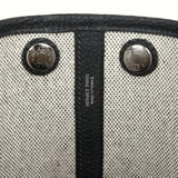 Hermes Garden Party Neo 23 Black-Ecru Toile H Canvas, Black Negonda Palladium Hardware - Thumbnail View 8