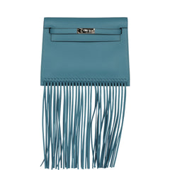 Pre-owned Hermes Kelly Danse Anate Blue Jean Swift Swift Palladium Hardware