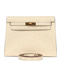 Hermes Kelly Danse Nata Ostrich Gold Hardware