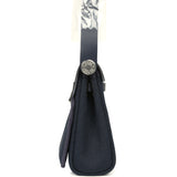 Hermes Herbag Zip 20 Mini Bleu Indigo Toile Militaire Canvas, Vache Hunter Palladium Hardware - Thumbnail View 3