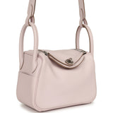 Hermes Mini Lindy Mauve Pale Verso Swift Palladium Hardware - Thumbnail View 2