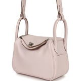 Hermes Mini Lindy Mauve Pale Verso Swift Palladium Hardware - Thumbnail View 5