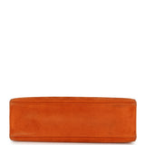 Vintage Hermes Kelly Pochette Orange Doblis Palladium Hardware - Thumbnail View 6