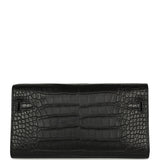 Hermes Kelly Wallet To Go Black Matte Alligator Palladium Hardware - Thumbnail View 3