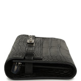 Hermes Kelly Wallet To Go Black Matte Alligator Palladium Hardware - Thumbnail View 4