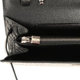 Hermes Kelly Wallet To Go Black Matte Alligator Palladium Hardware - Thumbnail View 9