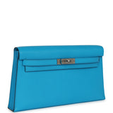 Hermes Kelly Elan Bleu Frida Chevre Chamkila Palladium Hardware - Thumbnail View 2