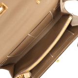 Pre-owned Hermes Kelly Wallet To Go Etoupe Chevre Mysore Gold Hardware - Thumbnail View 9
