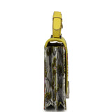Hermes "Sieste Au Paradis" 2002 20 Multicolor Printed Silk, Lime Swift Palladium Hardware - Thumbnail View 3