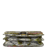Hermes "Sieste Au Paradis" 2002 20 Multicolor Printed Silk, Lime Swift Palladium Hardware - Thumbnail View 7