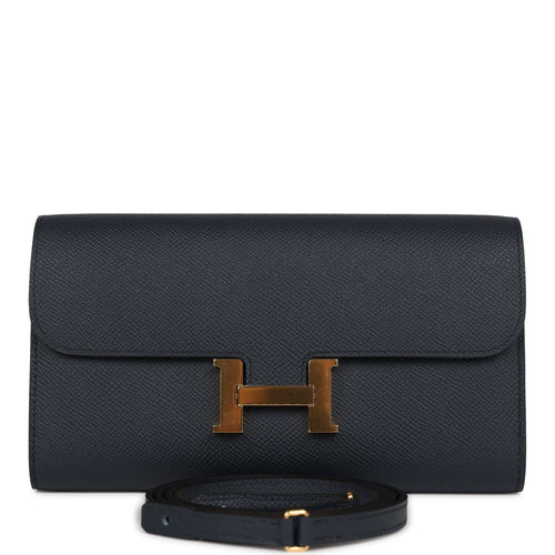 Hermes Constance Slim Wallet Black Alligator Waist Belt Bag Palladium –  Mightychic