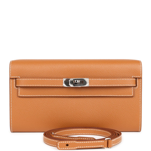 Hermes Kelly Sellier 20 Bleu Iris Ostrich Gold Hardware – Madison Avenue  Couture