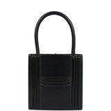 Vintage Hermes Mini Cadena Lock Bag Black Box Calf Gold Hardware