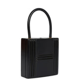 Vintage Hermes Mini Cadena Lock Bag Black Box Calf Gold Hardware