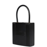 Vintage Hermes Mini Cadena Lock Bag Black Box Calf Gold Hardware