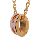 Hermes Rose Dragee Mini Pop H Pendant Necklace